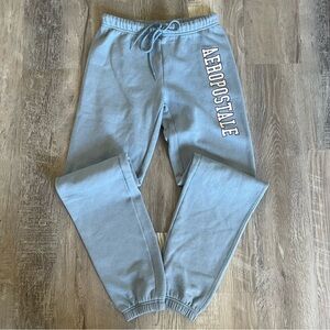Aeropostale logo Blue Cinched Sweatpants